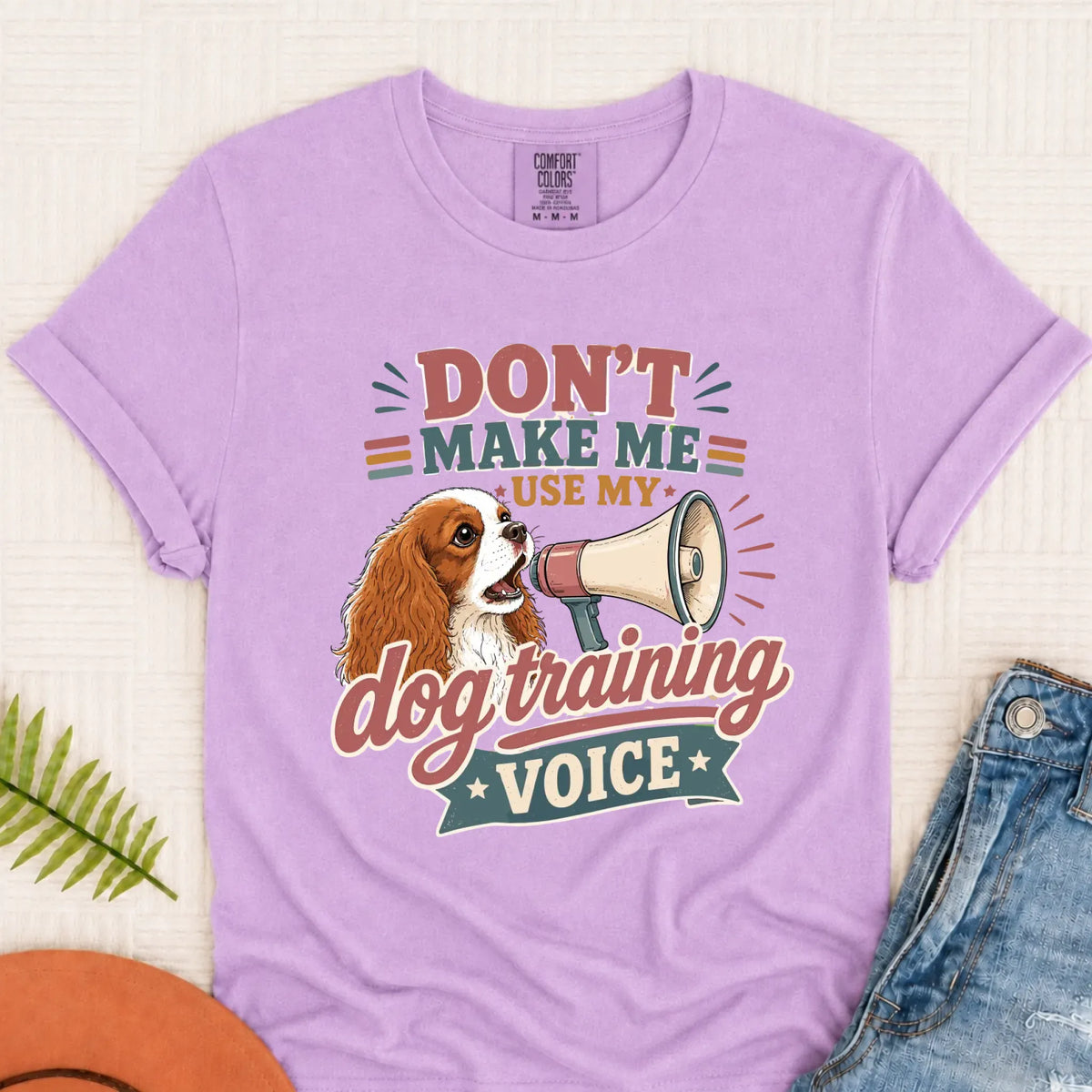 Custom Cavalier Dog Training Voice Unisex TShirt Orchid