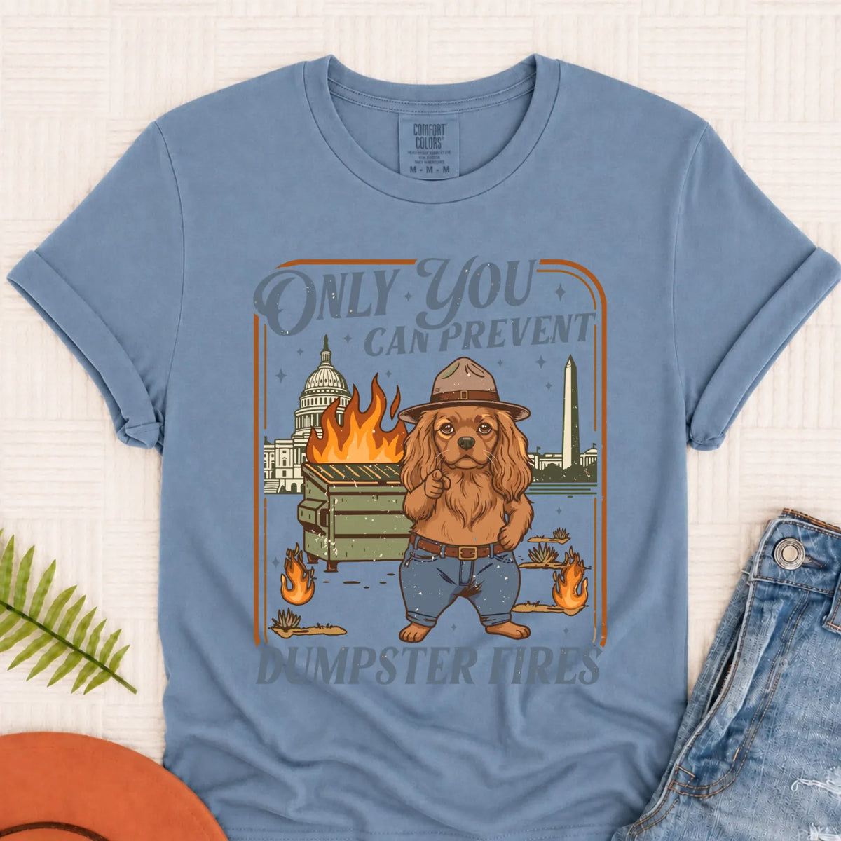 Custom Cavalier Dumpster Fires Unisex Tshirt