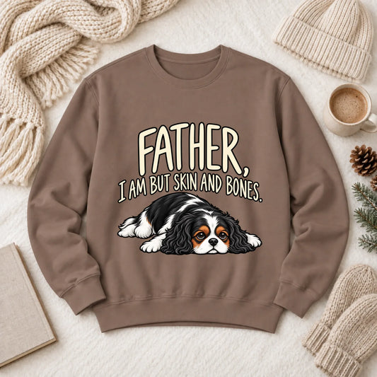Custom Cavalier Father Skin Bones Unisex Sweatshirt Espresso