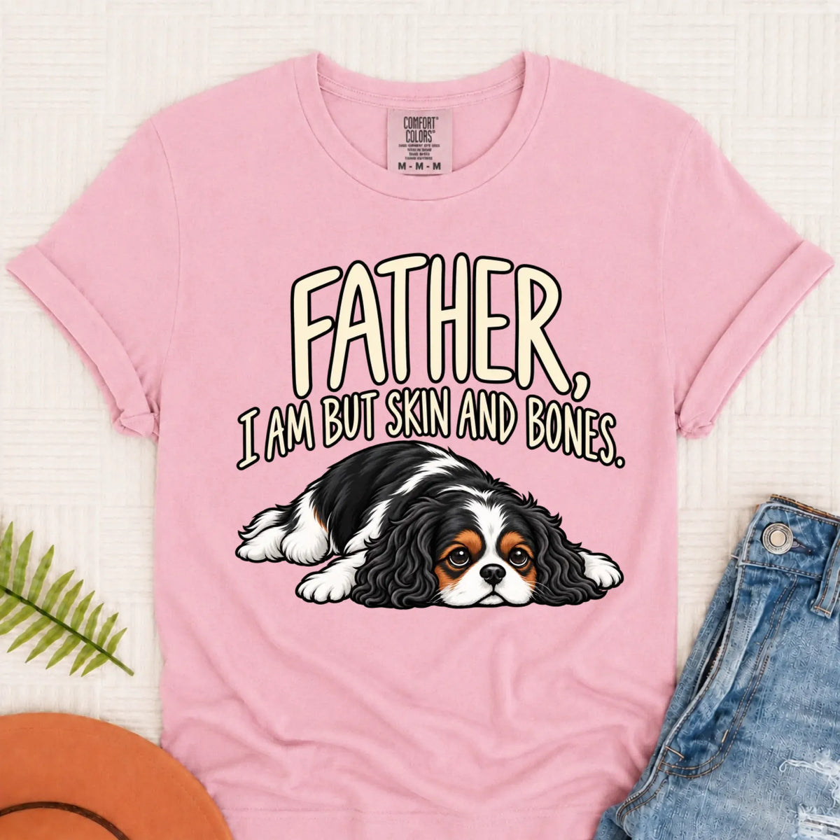 Custom Cavalier Father Skin Bones Unisex Tshirt Blossom