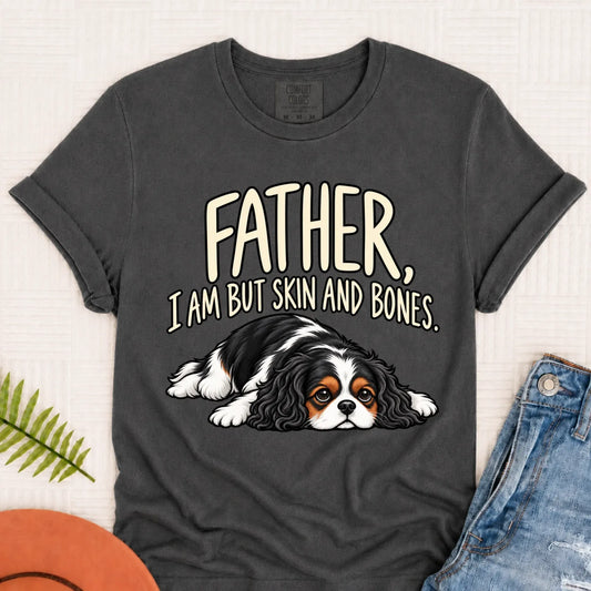 Custom Cavalier Father Skin Bones Unisex Tshirt Pepper