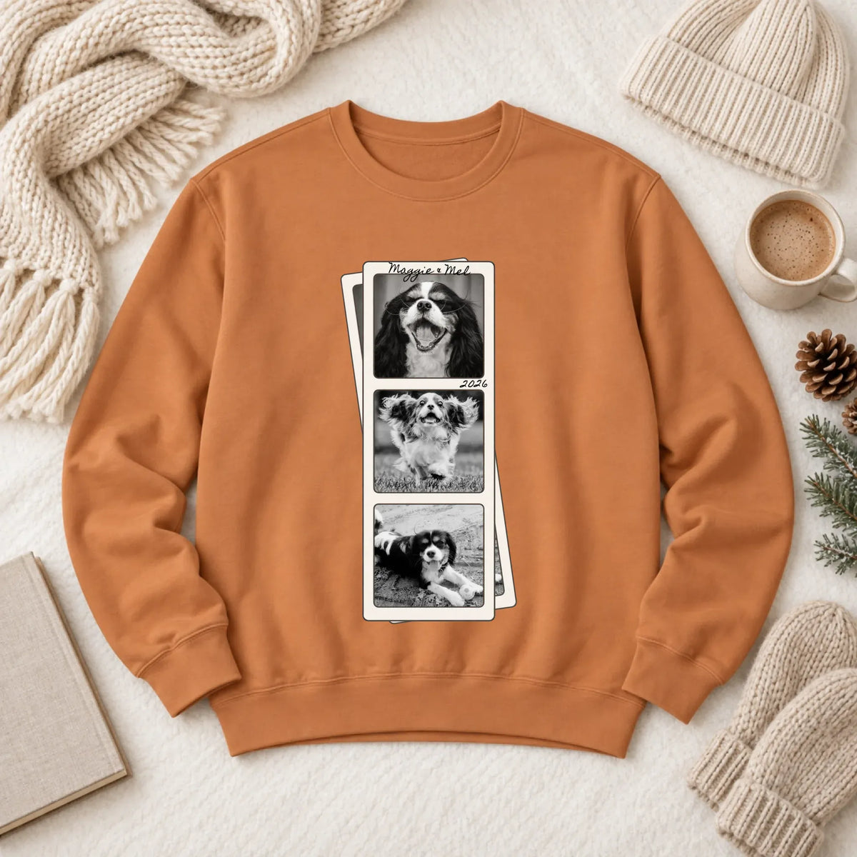 Custom Cavalier Film Strip Unisex Sweatshirt Yam