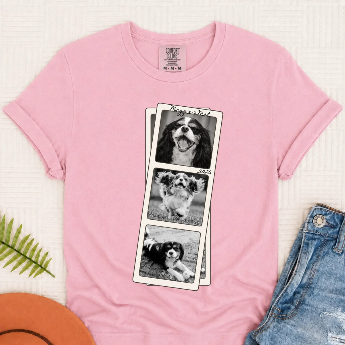 Custom Cavalier Film Strip Unisex TShirt Blossom