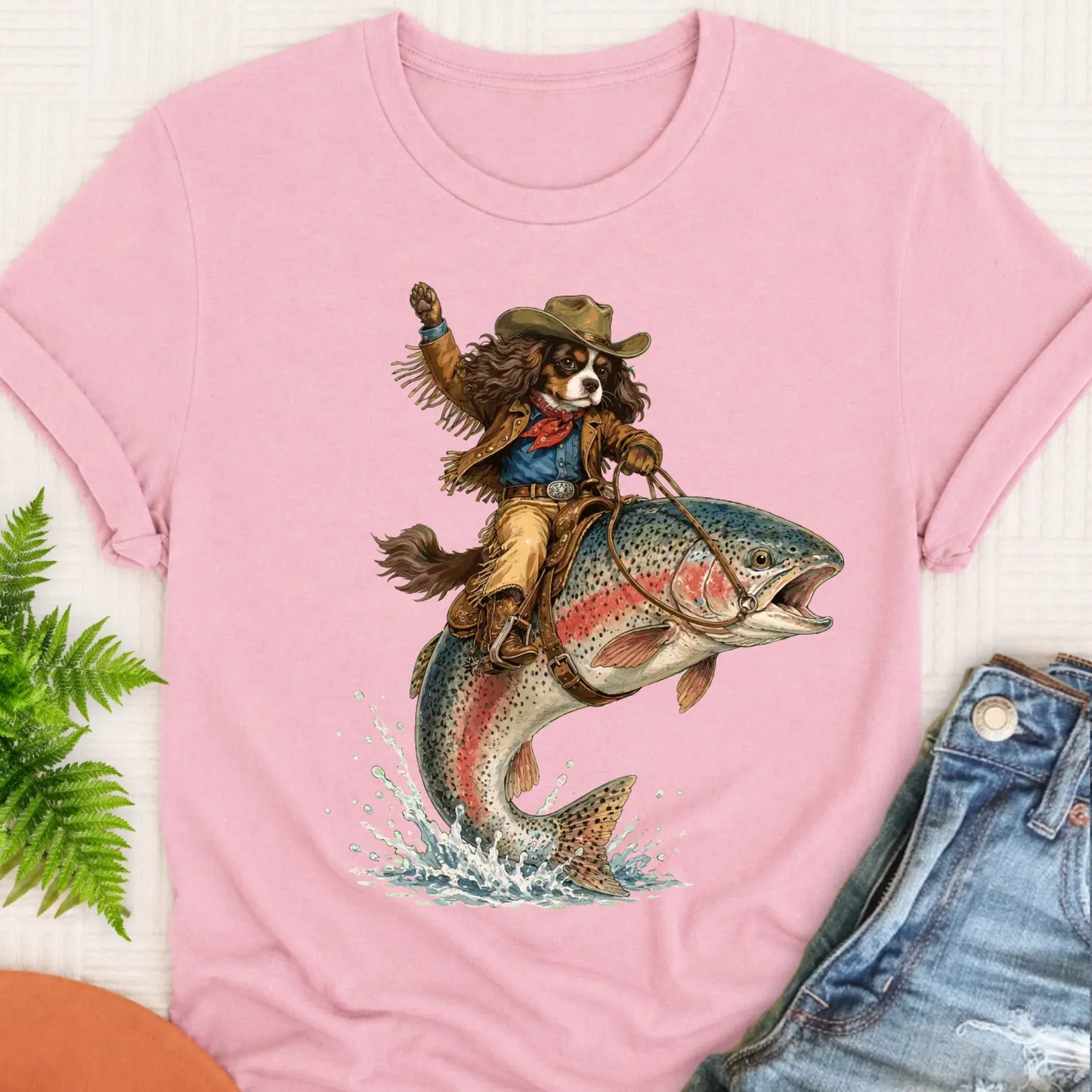 T-Shirt Blossom / S Custom Cavalier Fishing Unisex Tshirt