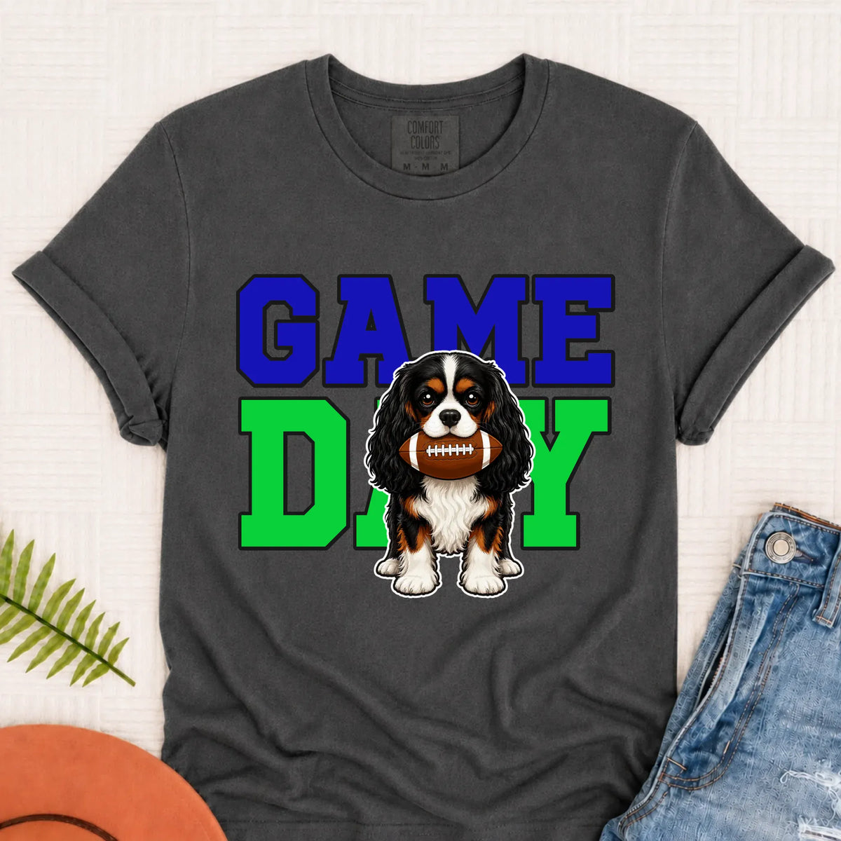 Custom Cavalier Football Game Day Unisex Tshirt Pepper