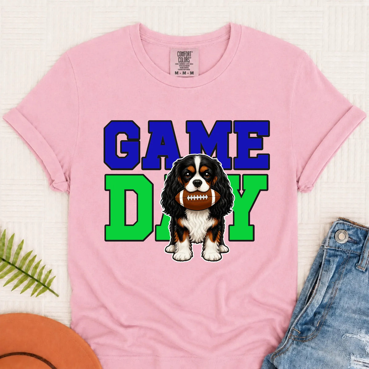 Custom Cavalier Football Game Day Unisex Tshirt Blossom
