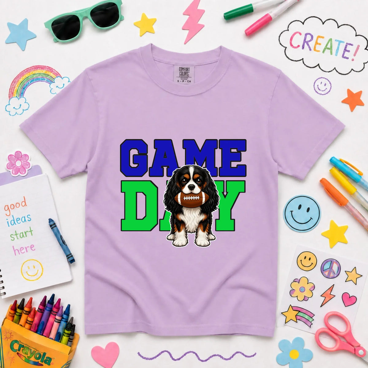Custom Cavalier Football Game Day YOUTH Unisex Tshirt NEW Youth Midweight Tee Orchid