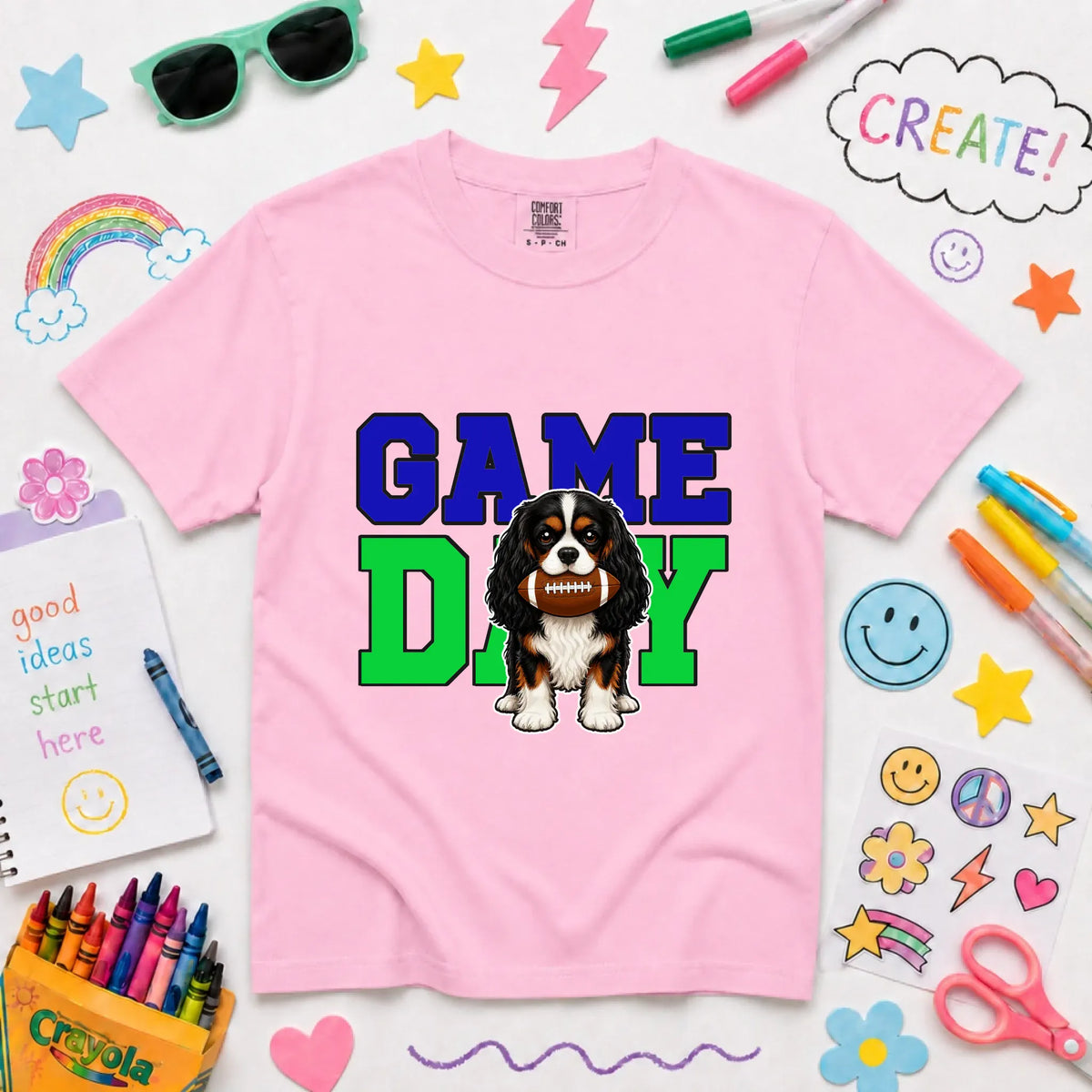 Custom Cavalier Football Game Day YOUTH Unisex Tshirt NEW Youth Midweight Tee Blossom