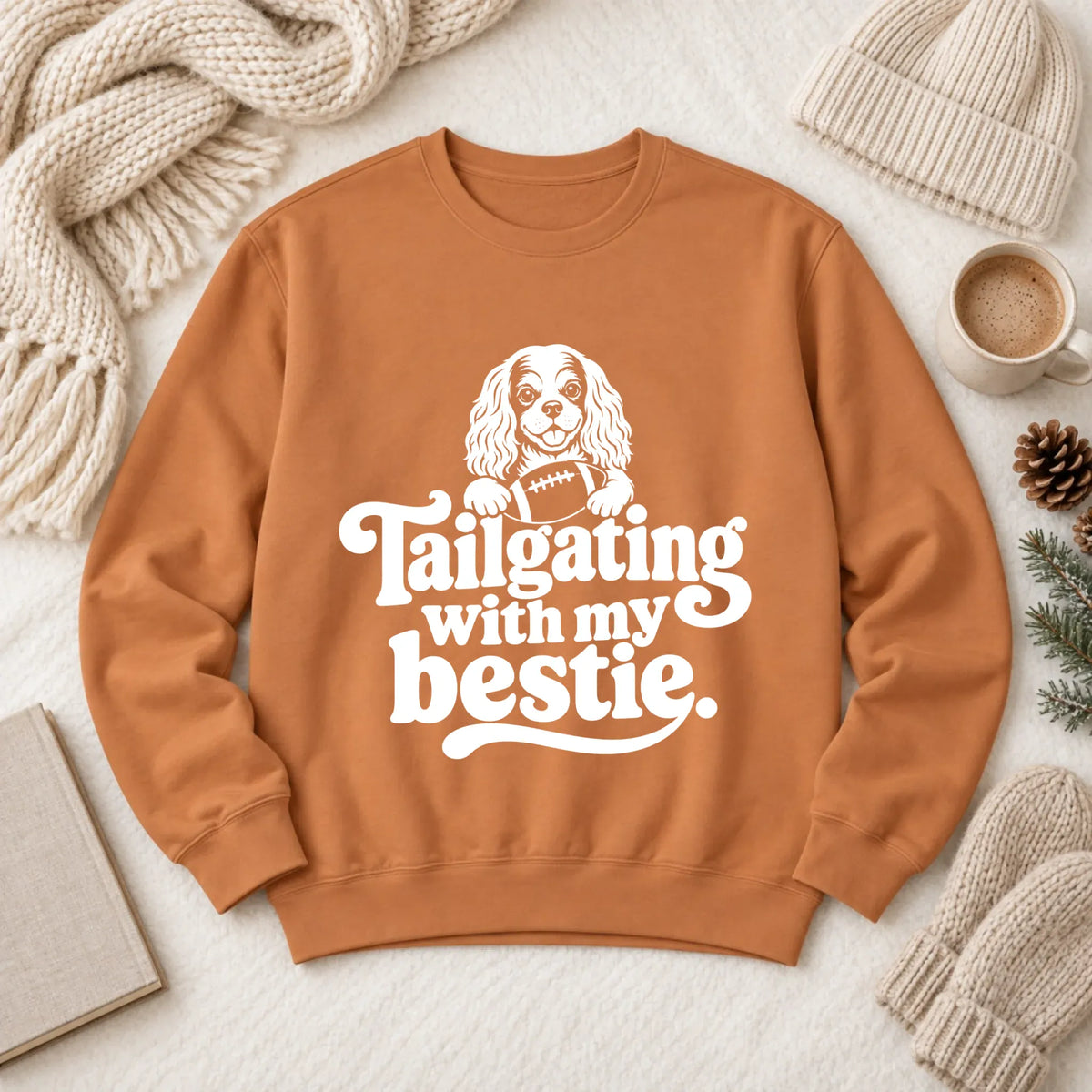 Custom Cavalier Football Tailgating Unisex Sweatshirt Yam