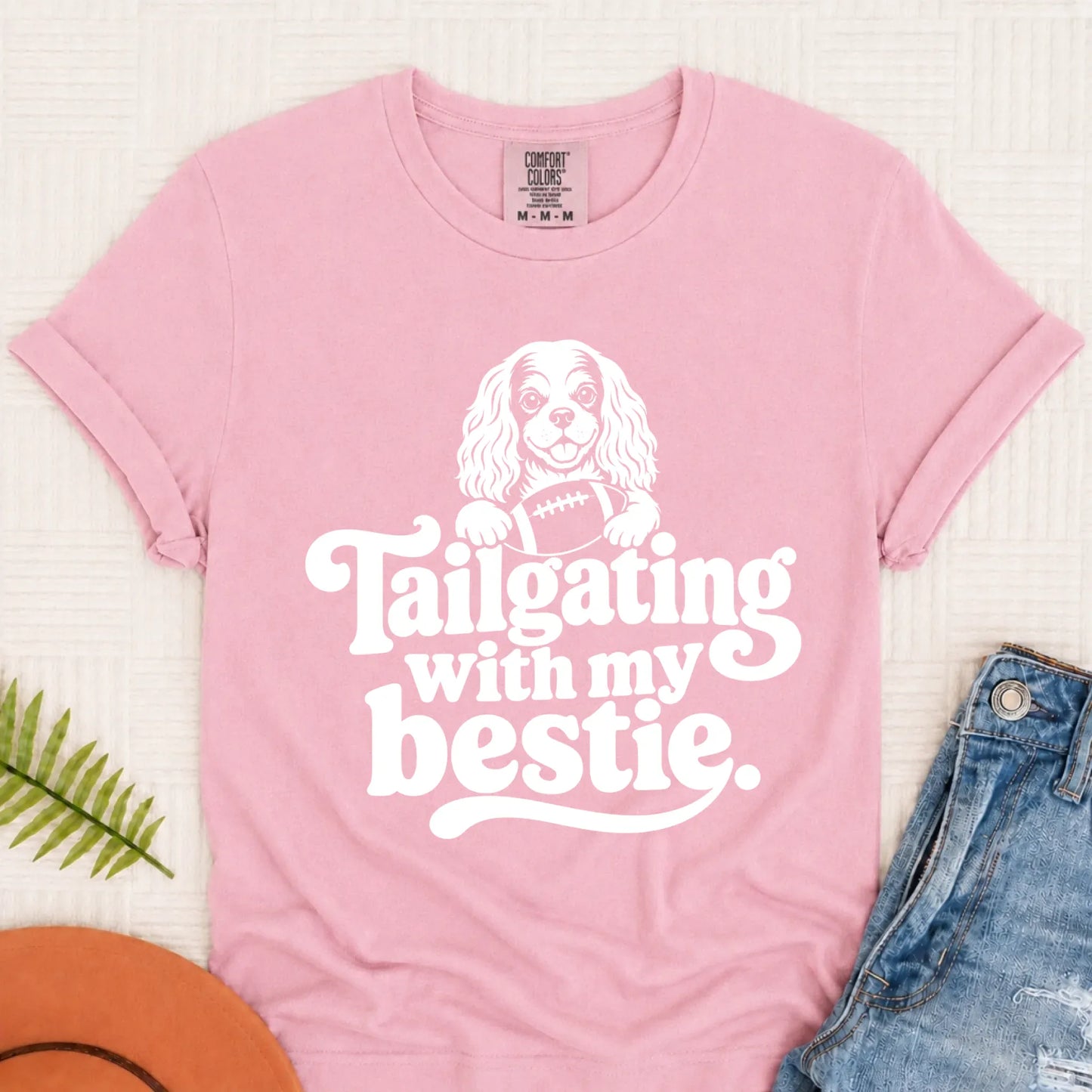 Custom Cavalier Football Tailgating Unisex TShirt Blossom