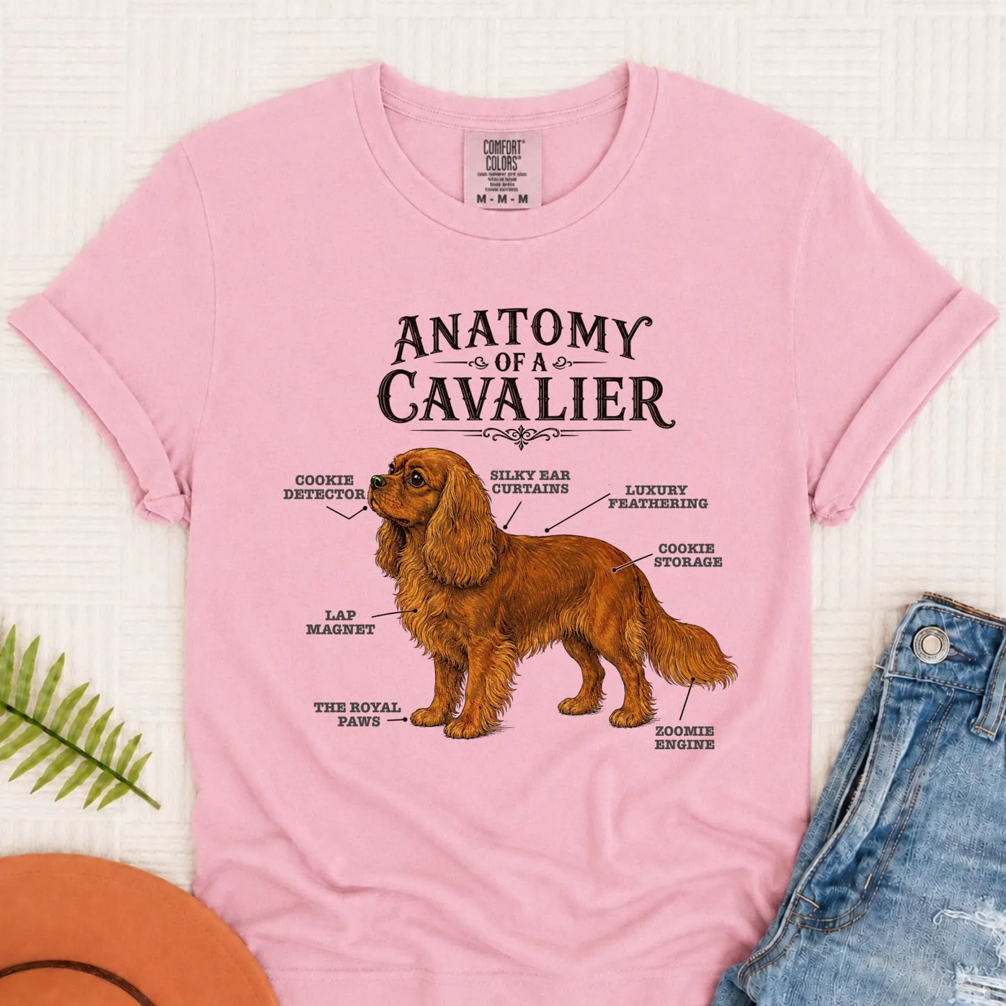 Custom Cavalier Funny Anatomy Unisex TShirt Blossom