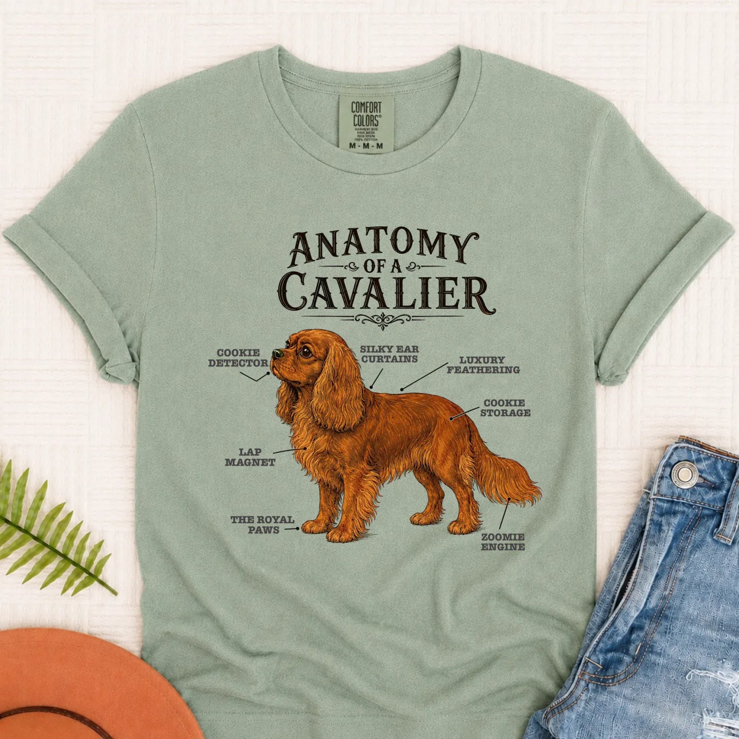 Custom Cavalier Funny Anatomy Unisex TShirt Bay