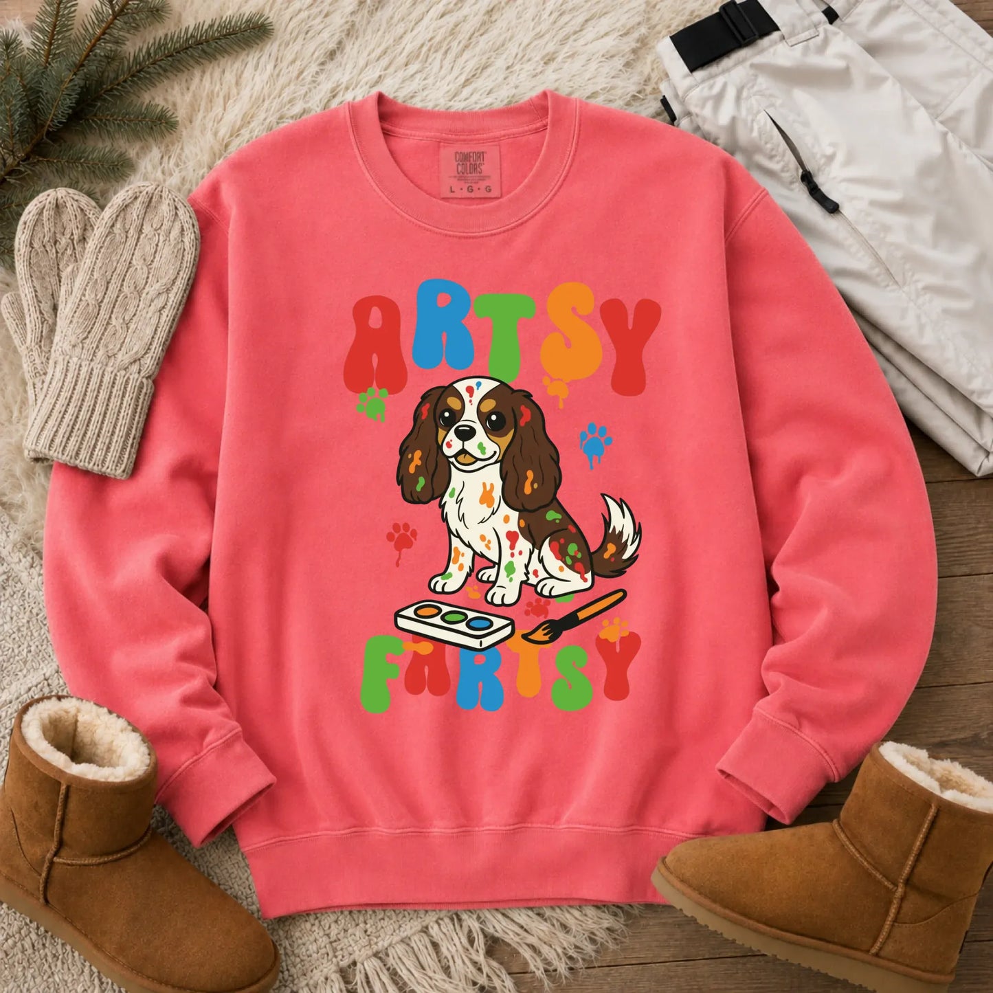 Sweatshirt Watermelon / S Custom Cavalier Funny Artist Painter Unisex Sweatshirt
