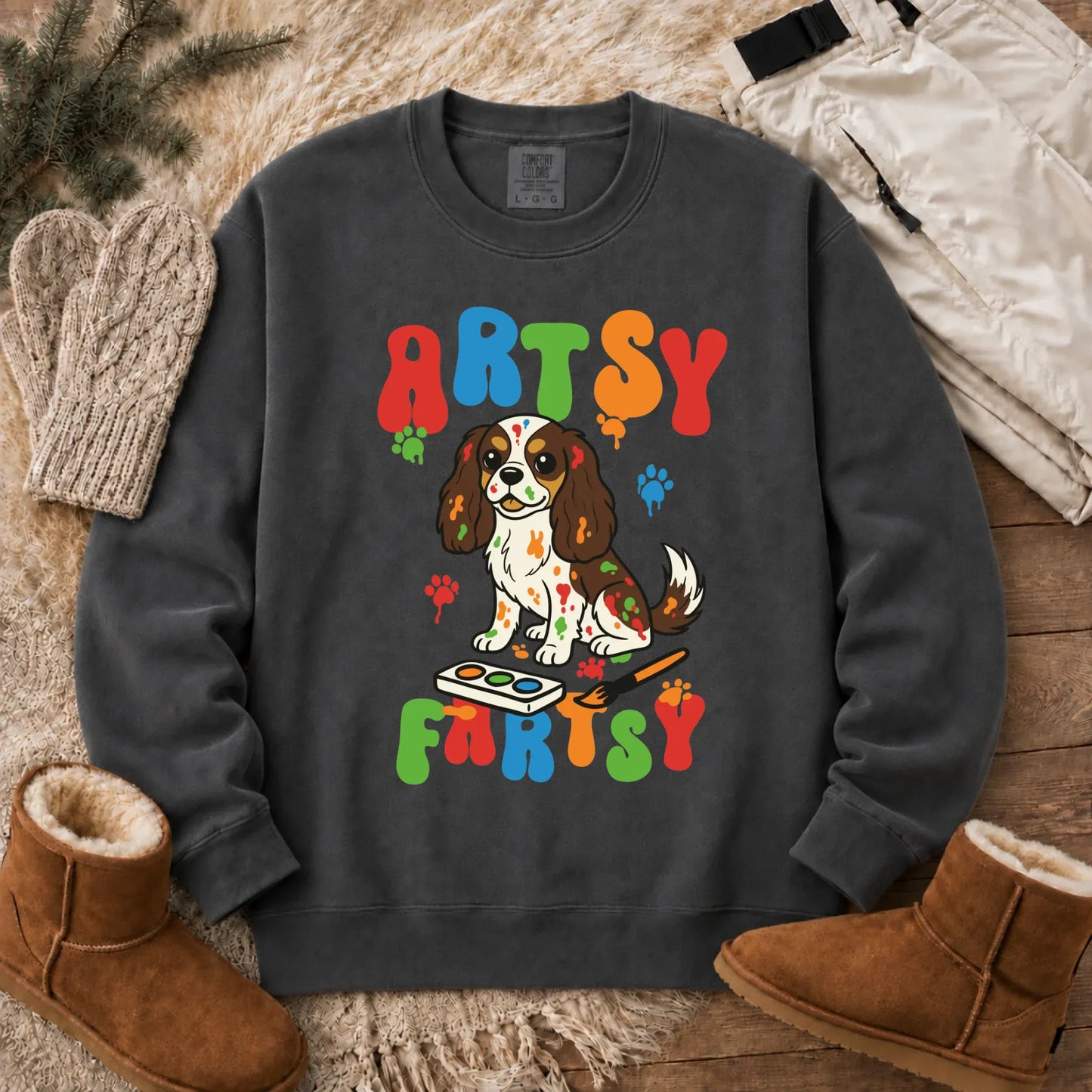 Sweatshirt Pepper / S Custom Cavalier Funny Artist Painter Unisex Sweatshirt