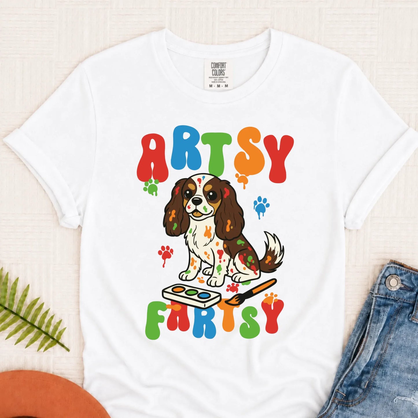 T-Shirt White / S Custom Cavalier Funny Artist Painter Unisex Tshirt