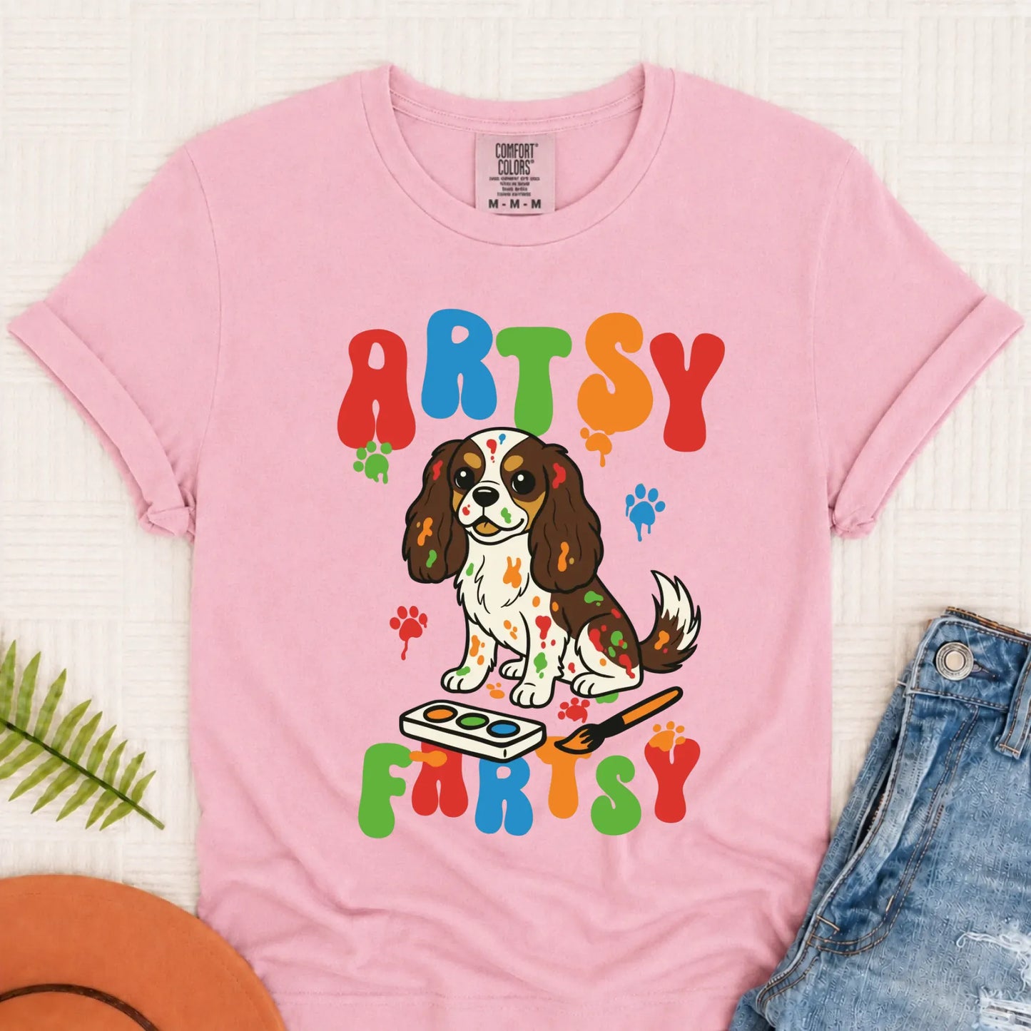 T-Shirt Blossom / S Custom Cavalier Funny Artist Painter Unisex Tshirt