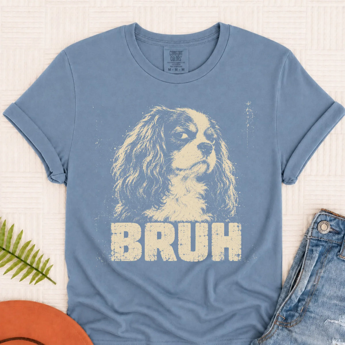 T-Shirt Blue Jean / S Custom Cavalier Funny Bruh Unisex TShirt