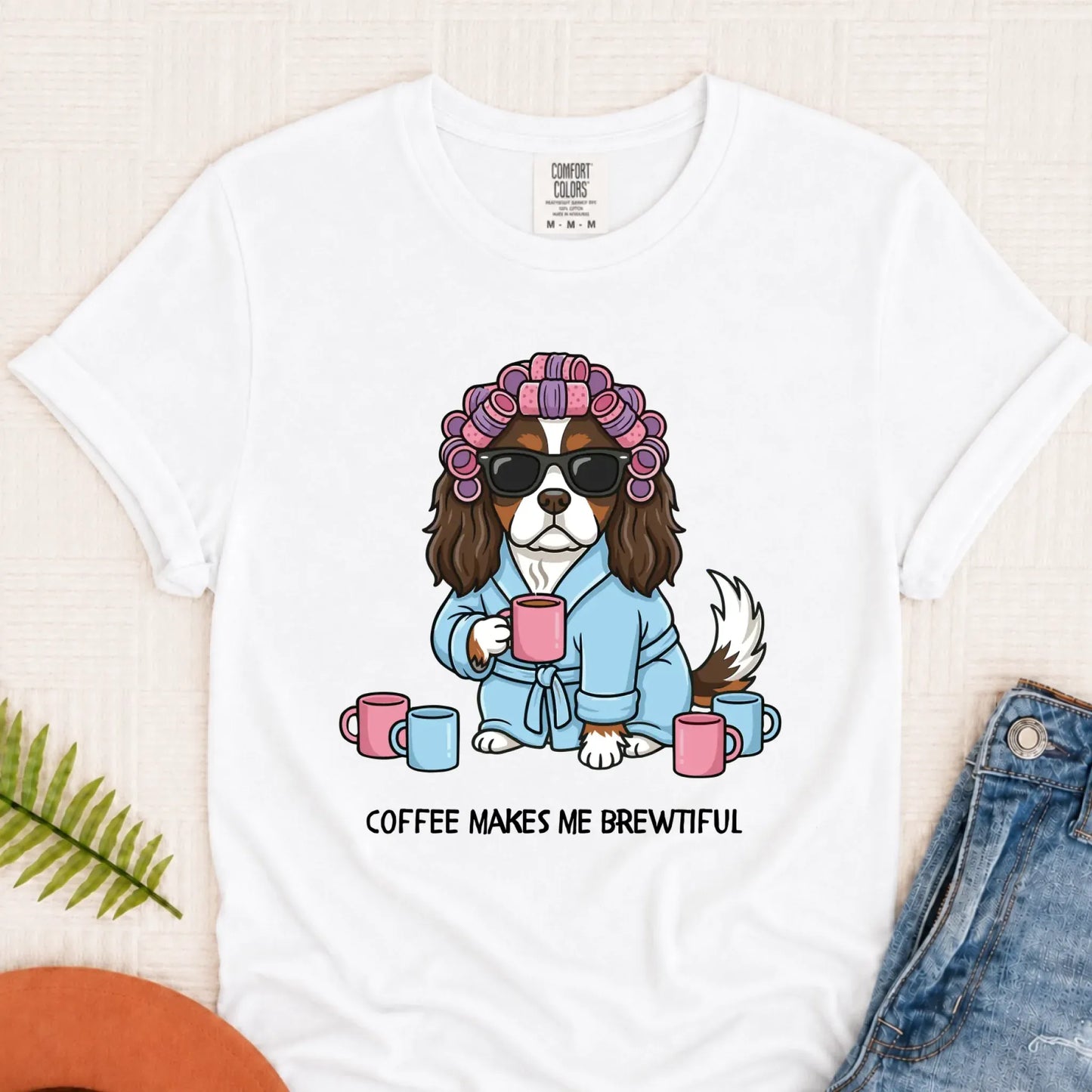 T-Shirt White / S Custom Cavalier Funny Coffee Unisex TShirt