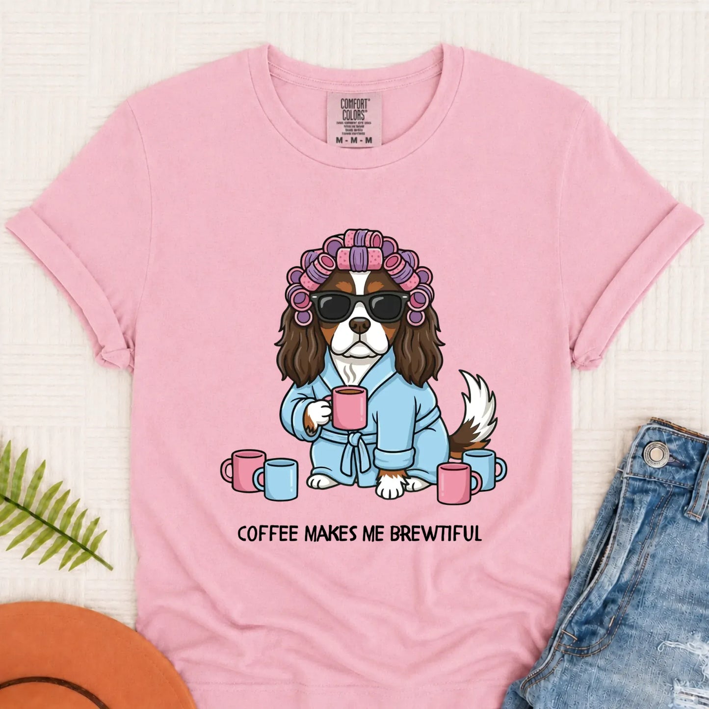 T-Shirt Blossom / S Custom Cavalier Funny Coffee Unisex TShirt