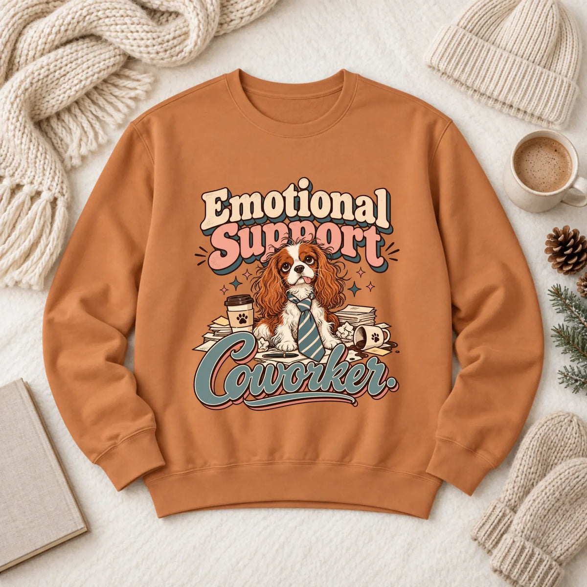 Customizer 1466 LW Sweatshirt Dark / Yam / S Custom Cavalier Funny Coworker Unisex Sweatshirt