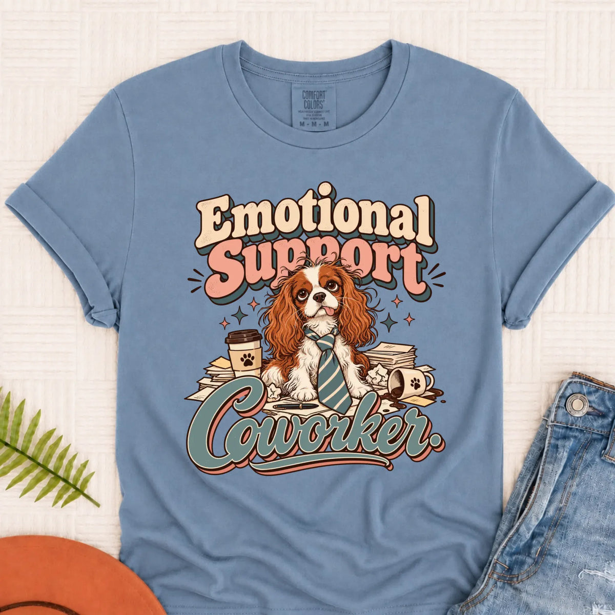 Customizer Monster Dark 1717 / Blue Jean / S Custom Cavalier Funny Coworker Unisex TShirt
