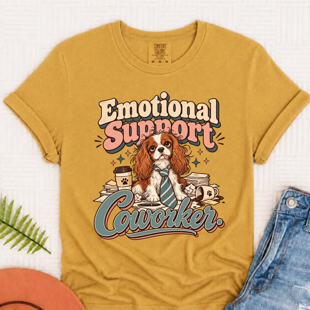 Customizer Monster Light 1717 / Mustard / S Custom Cavalier Funny Coworker Unisex TShirt
