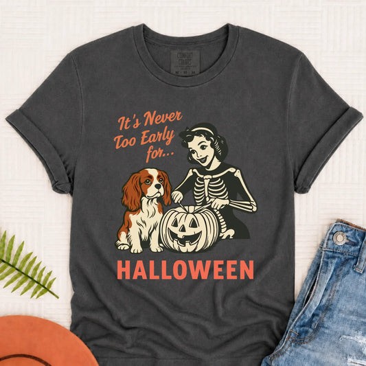 Custom Cavalier Funny Halloween Unisex TShirt Pepper