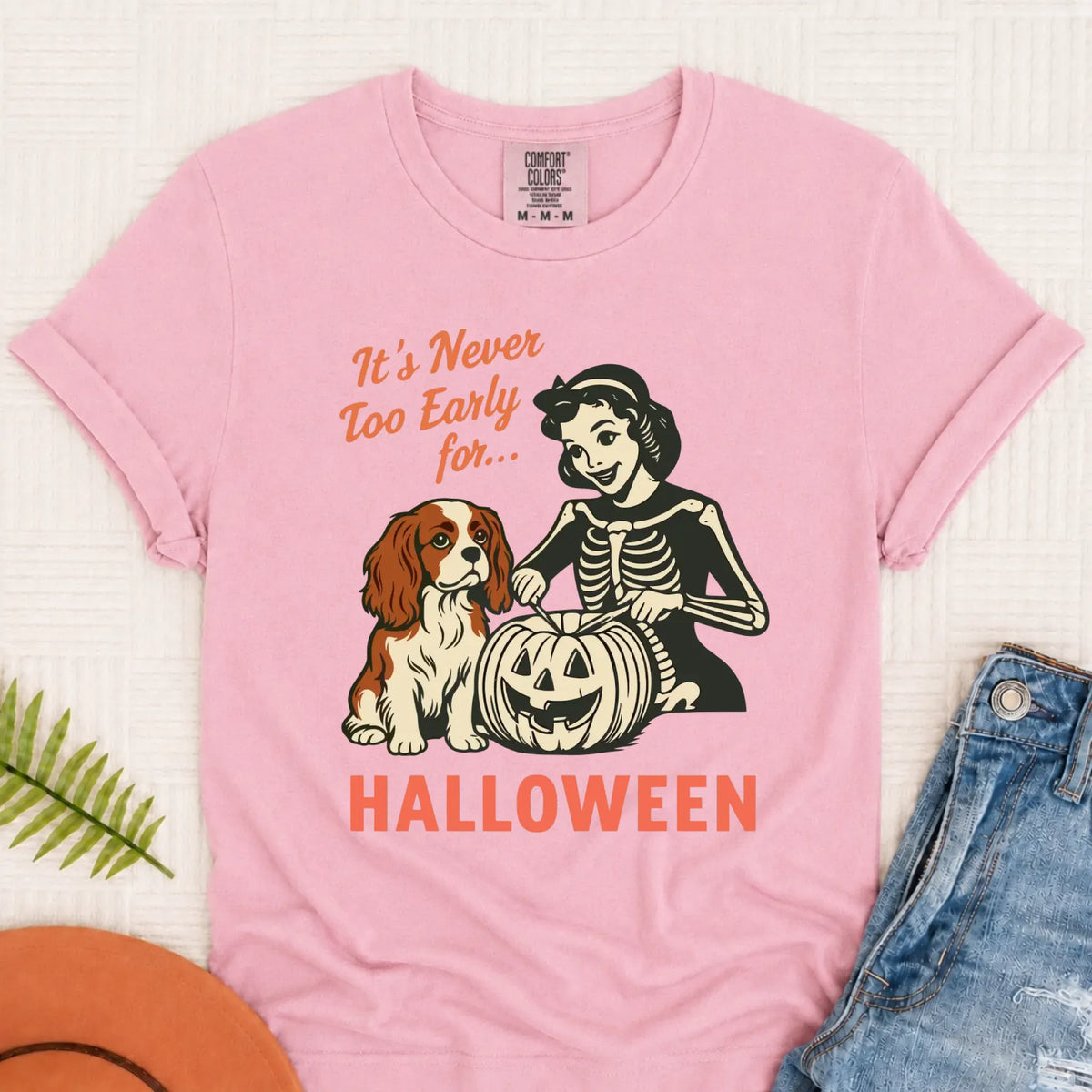 Custom Cavalier Funny Halloween Unisex TShirt Blossom