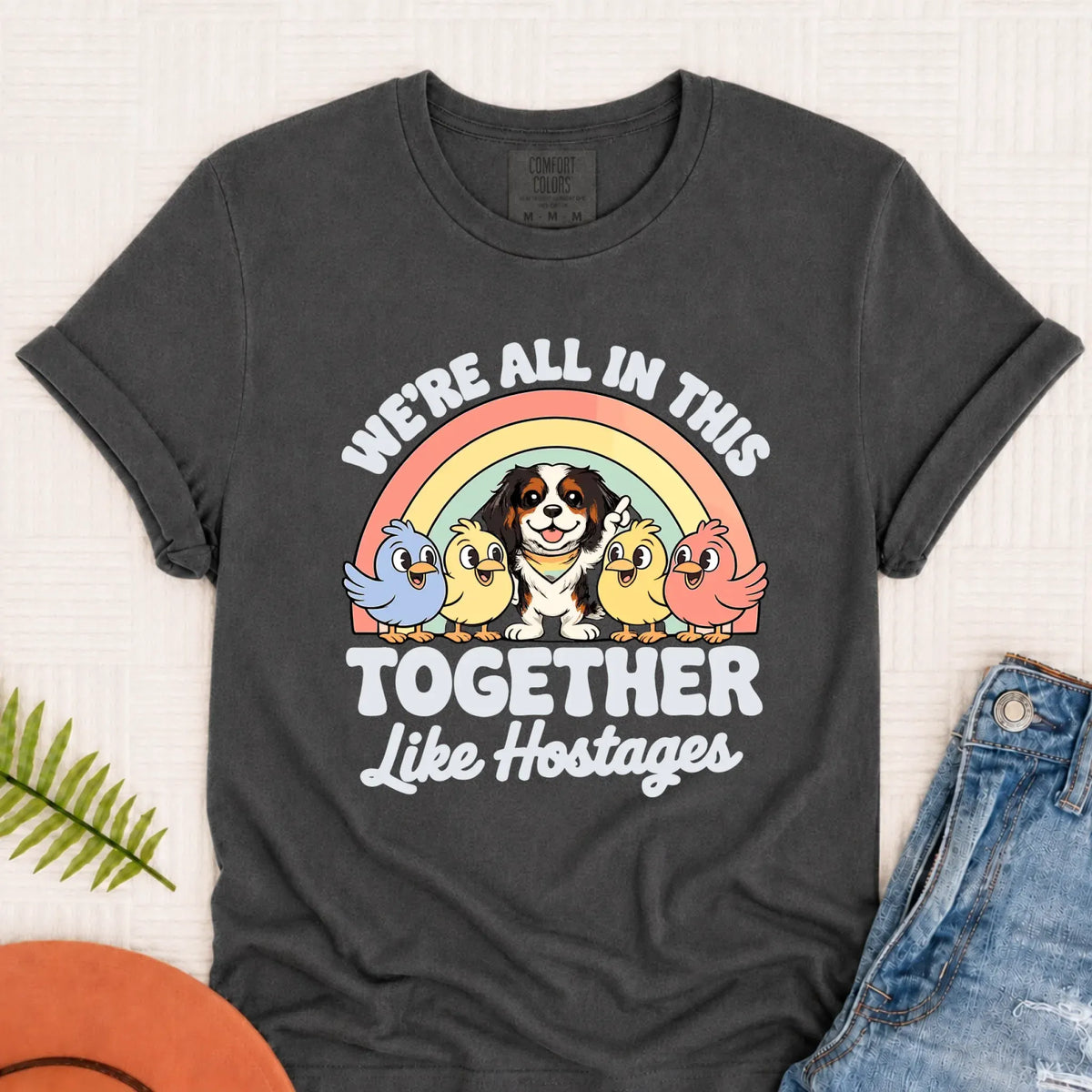Custom Cavalier Funny Hostage Situation Unisex TShirt Pepper