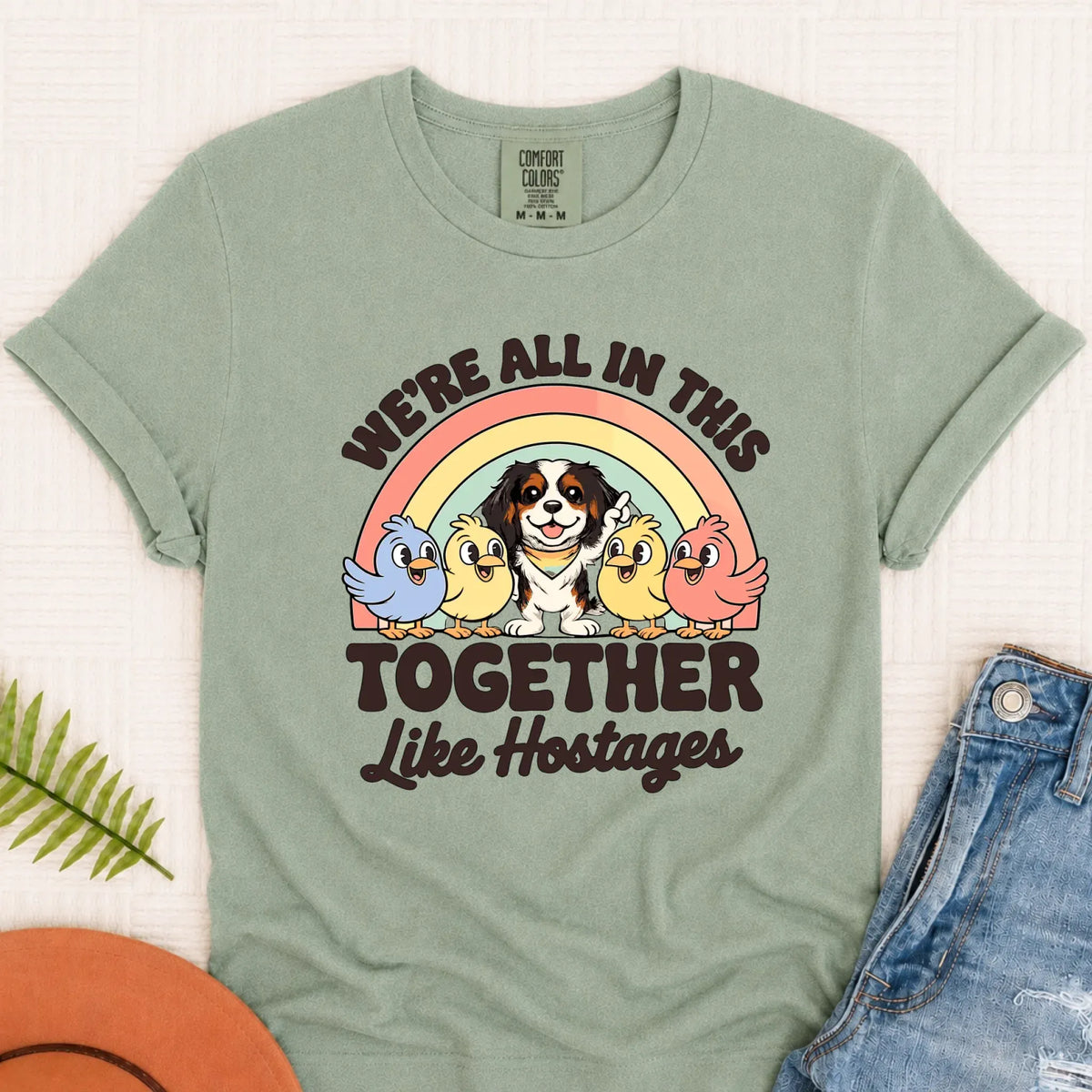 Custom Cavalier Funny Hostage Situation Unisex TShirt Bay