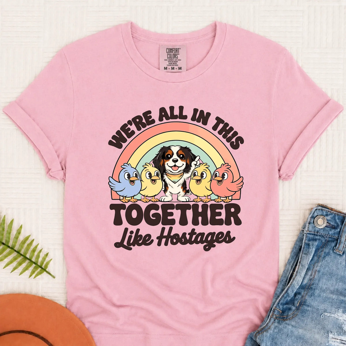 Custom Cavalier Funny Hostage Situation Unisex TShirt Blossom