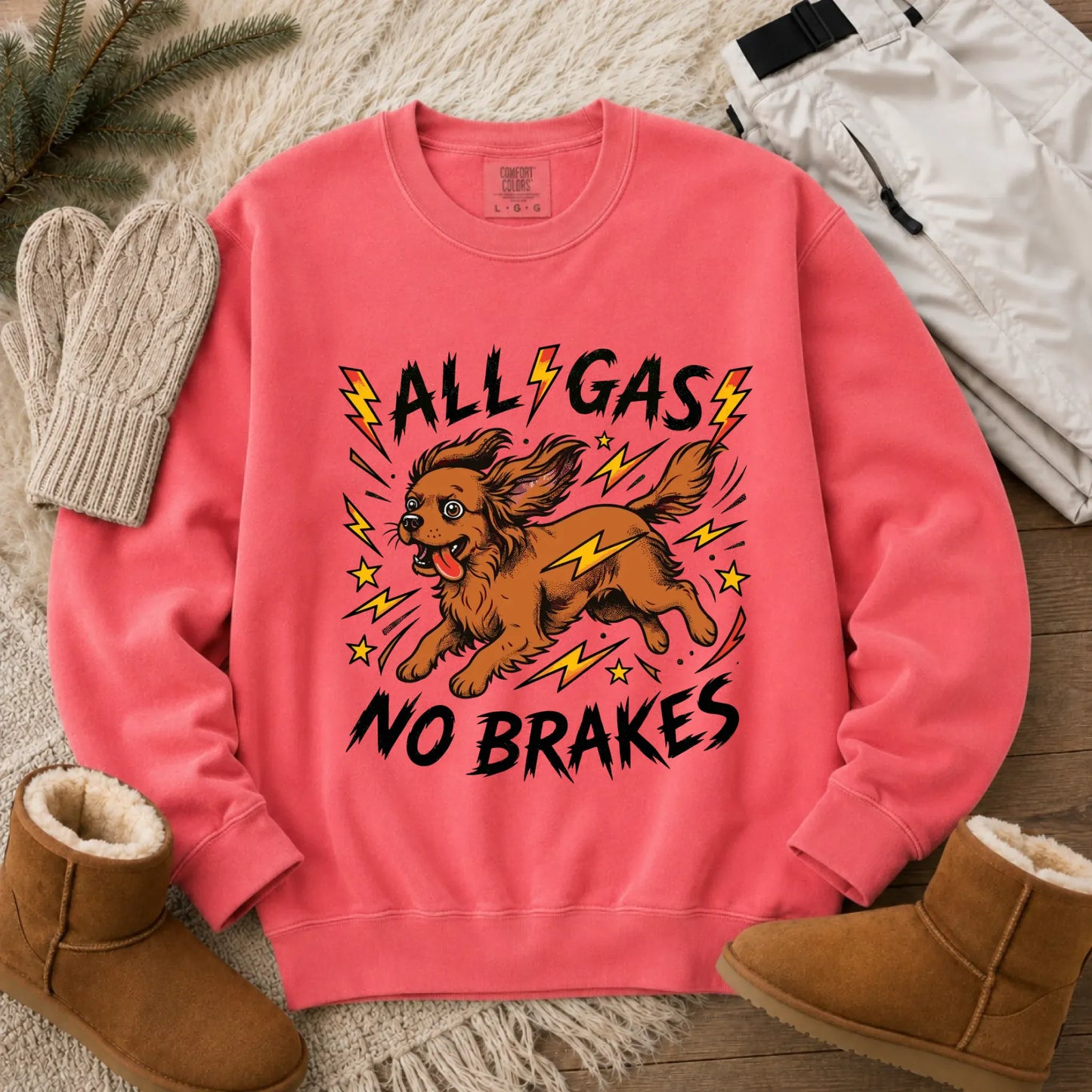 Custom Cavalier Funny Zoomies Unisex Sweatshirt Watermelon