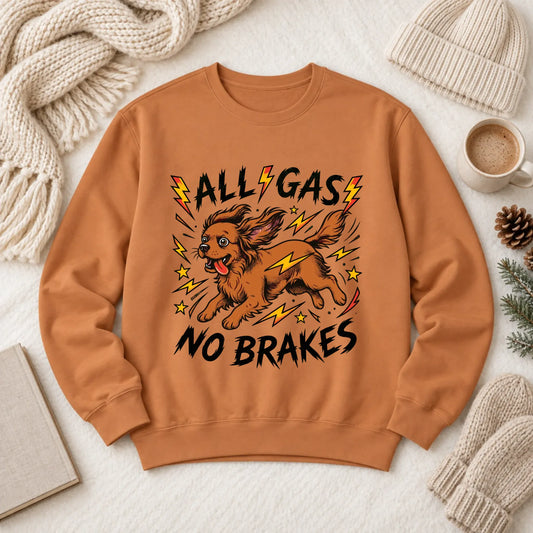 Custom Cavalier Funny Zoomies Unisex Sweatshirt 1466 LW Sweatshirt Dark Yam