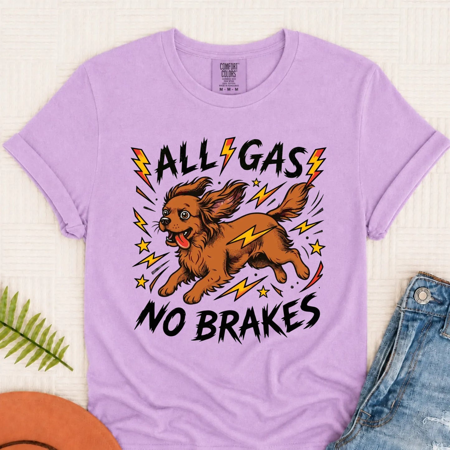 Custom Cavalier Funny Zoomies Unisex TShirt Orchid