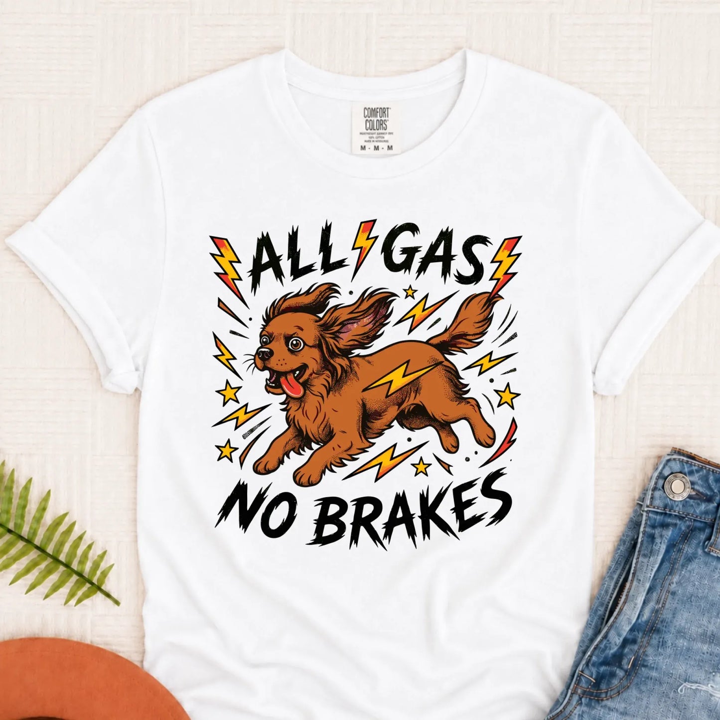 Custom Cavalier Funny Zoomies Unisex TShirt White