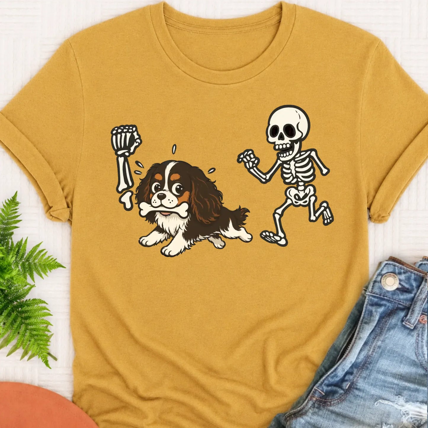 T-Shirt Mustard / S Custom Cavalier Grave Robber Unisex TShirt