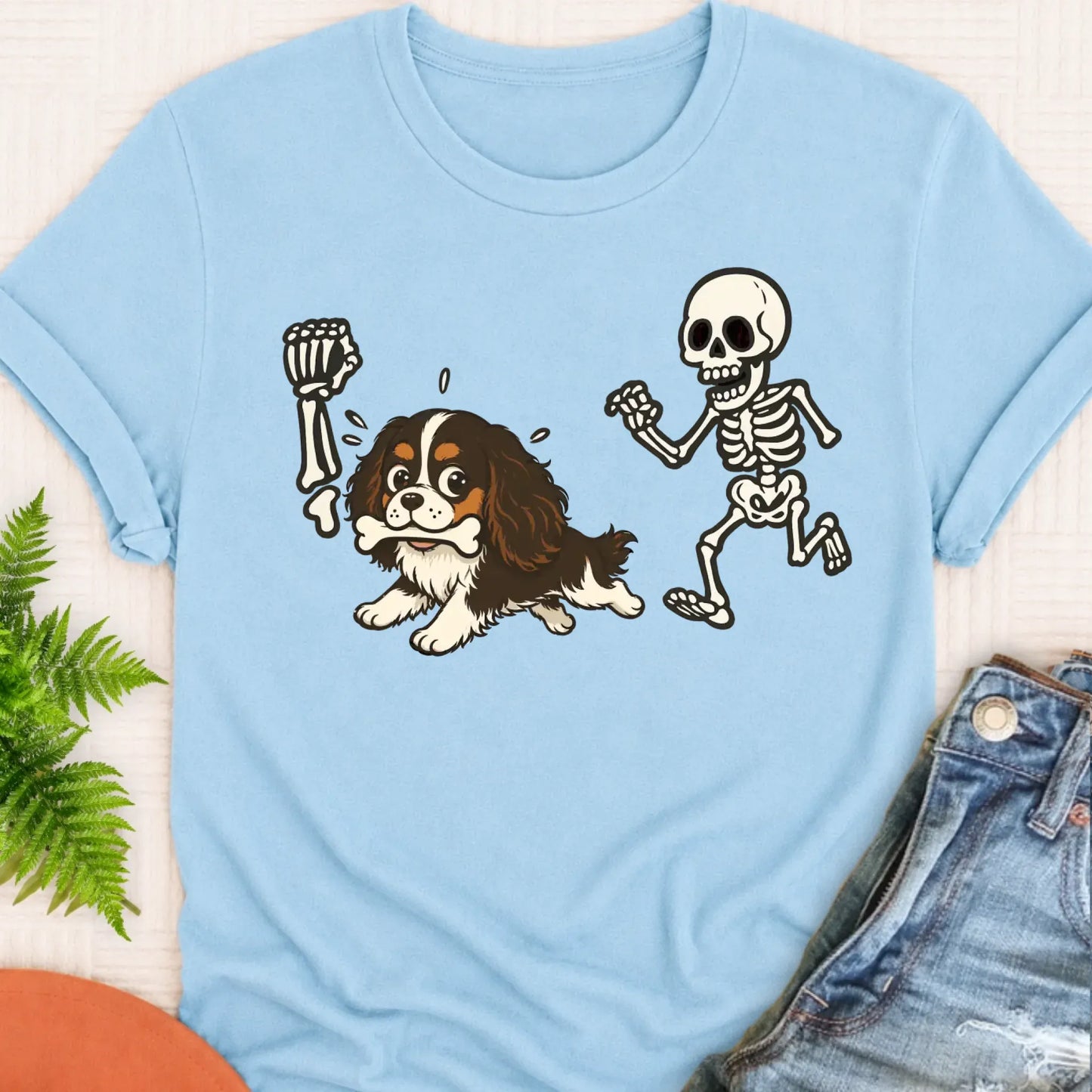 T-Shirt Chambray / S Custom Cavalier Grave Robber Unisex TShirt