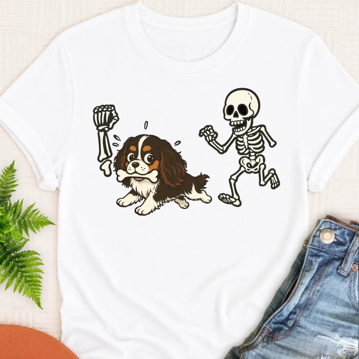 T-Shirt White / S Custom Cavalier Grave Robber Unisex TShirt