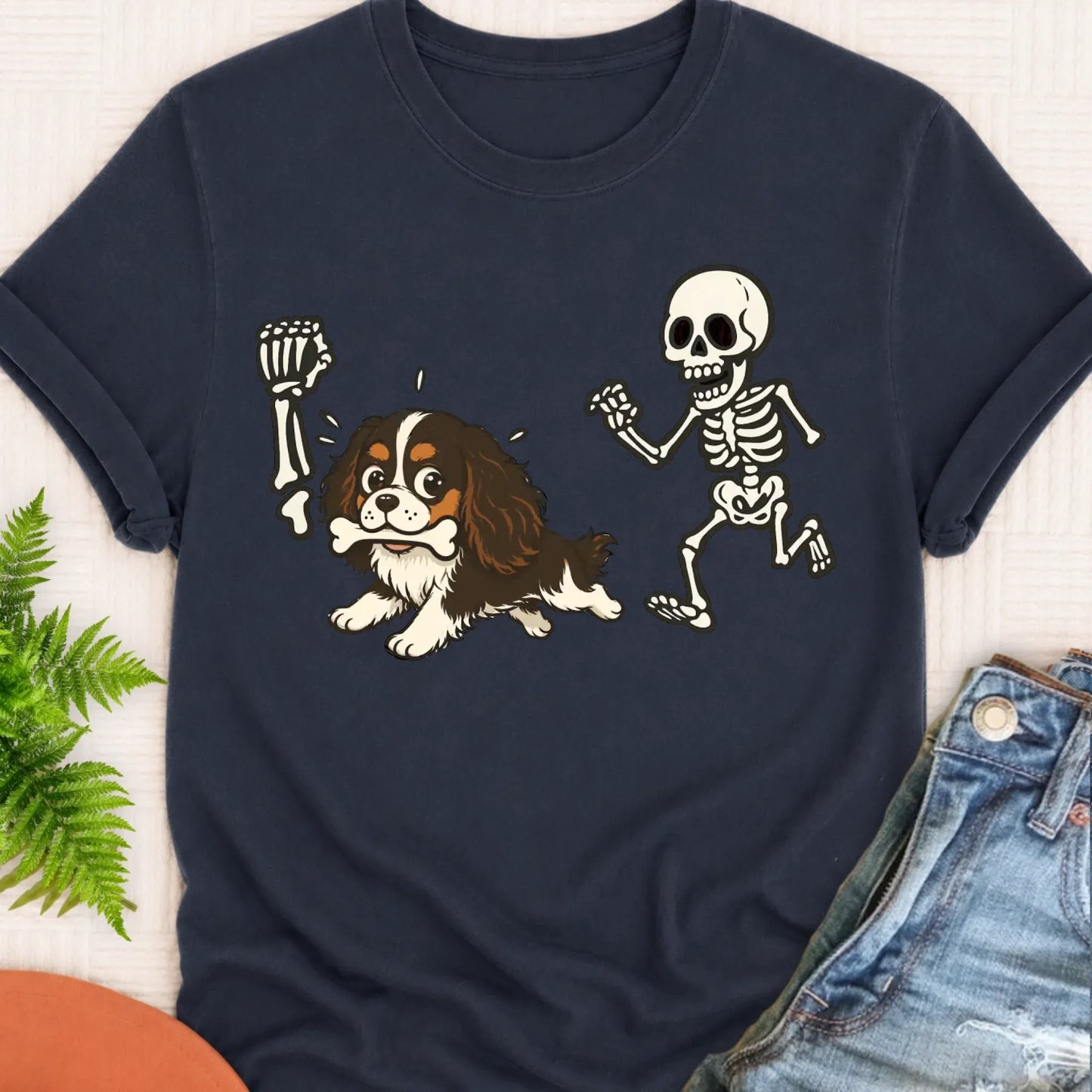 T-Shirt Navy / S Custom Cavalier Grave Robber Unisex TShirt