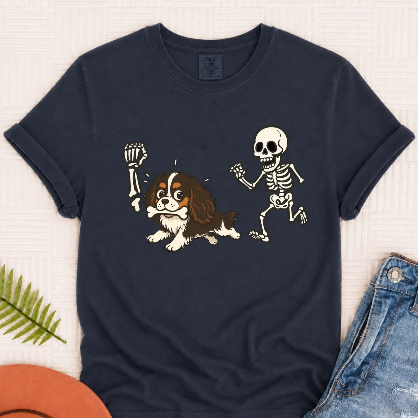 Custom Cavalier Grave Robber Unisex TShirt Navy