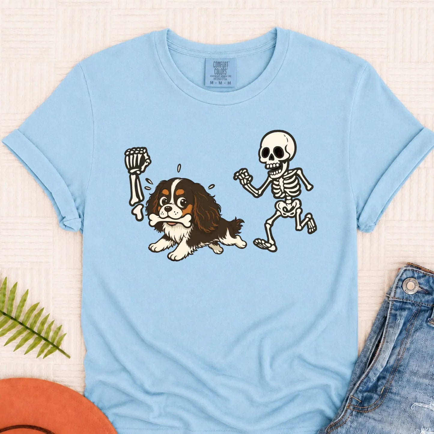 Custom Cavalier Grave Robber Unisex TShirt Chambray
