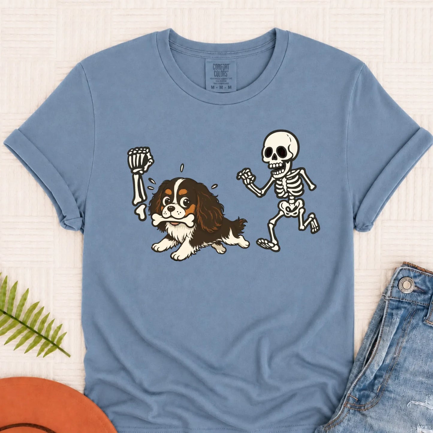 Custom Cavalier Grave Robber Unisex TShirt Blue Jean