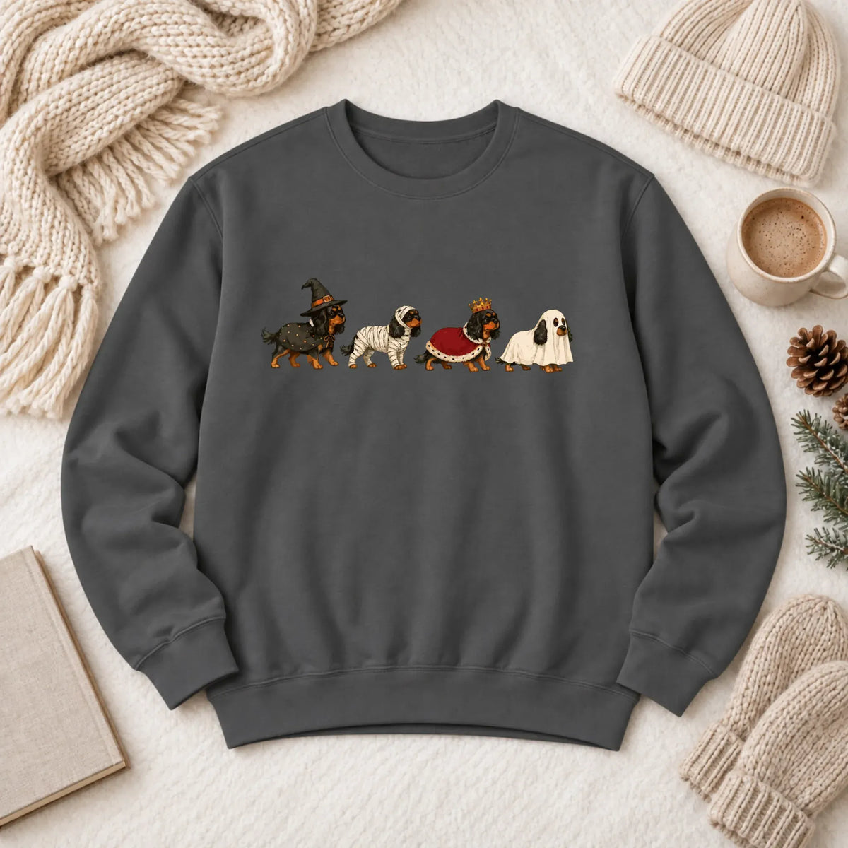 Custom Cavalier Halloween Costumes Unisex Sweatshirt Pepper