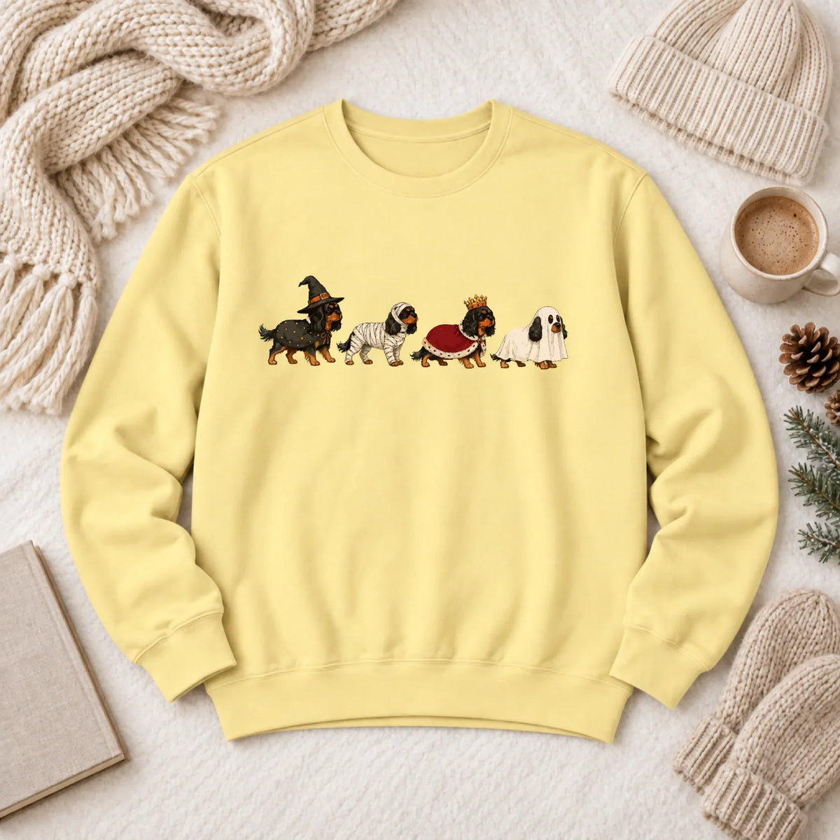 Custom Cavalier Halloween Costumes Unisex Sweatshirt Butter