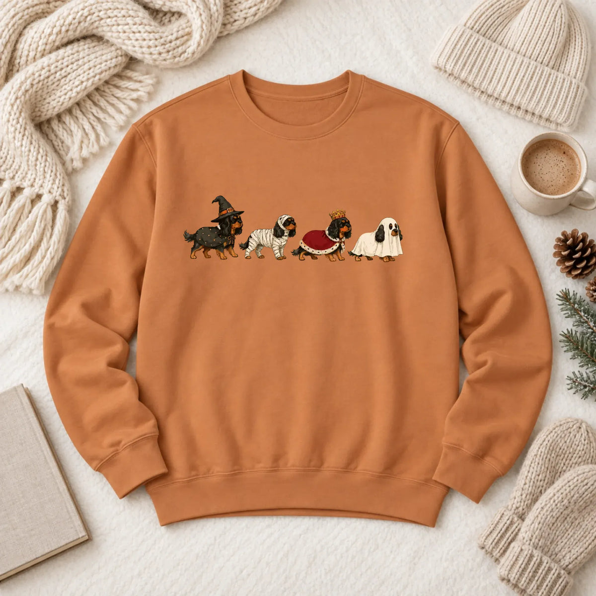 Custom Cavalier Halloween Costumes Unisex Sweatshirt Yam