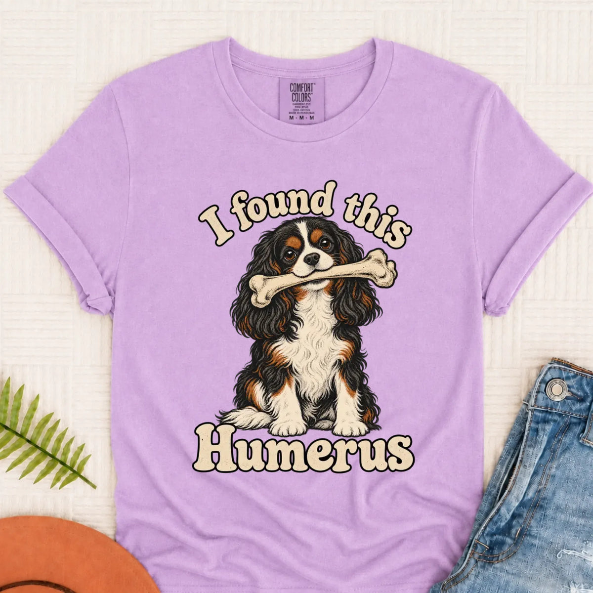 T-Shirt Orchid / S Custom Cavalier Humerus Bone Unisex Tshirt