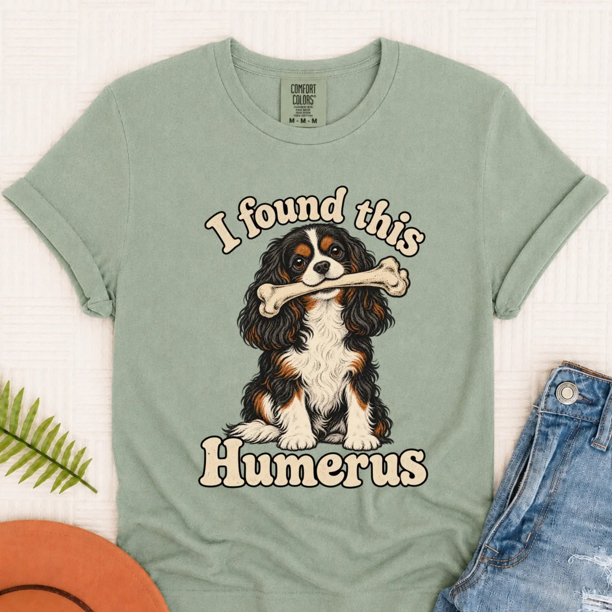 T-Shirt Bay / S Custom Cavalier Humerus Bone Unisex Tshirt