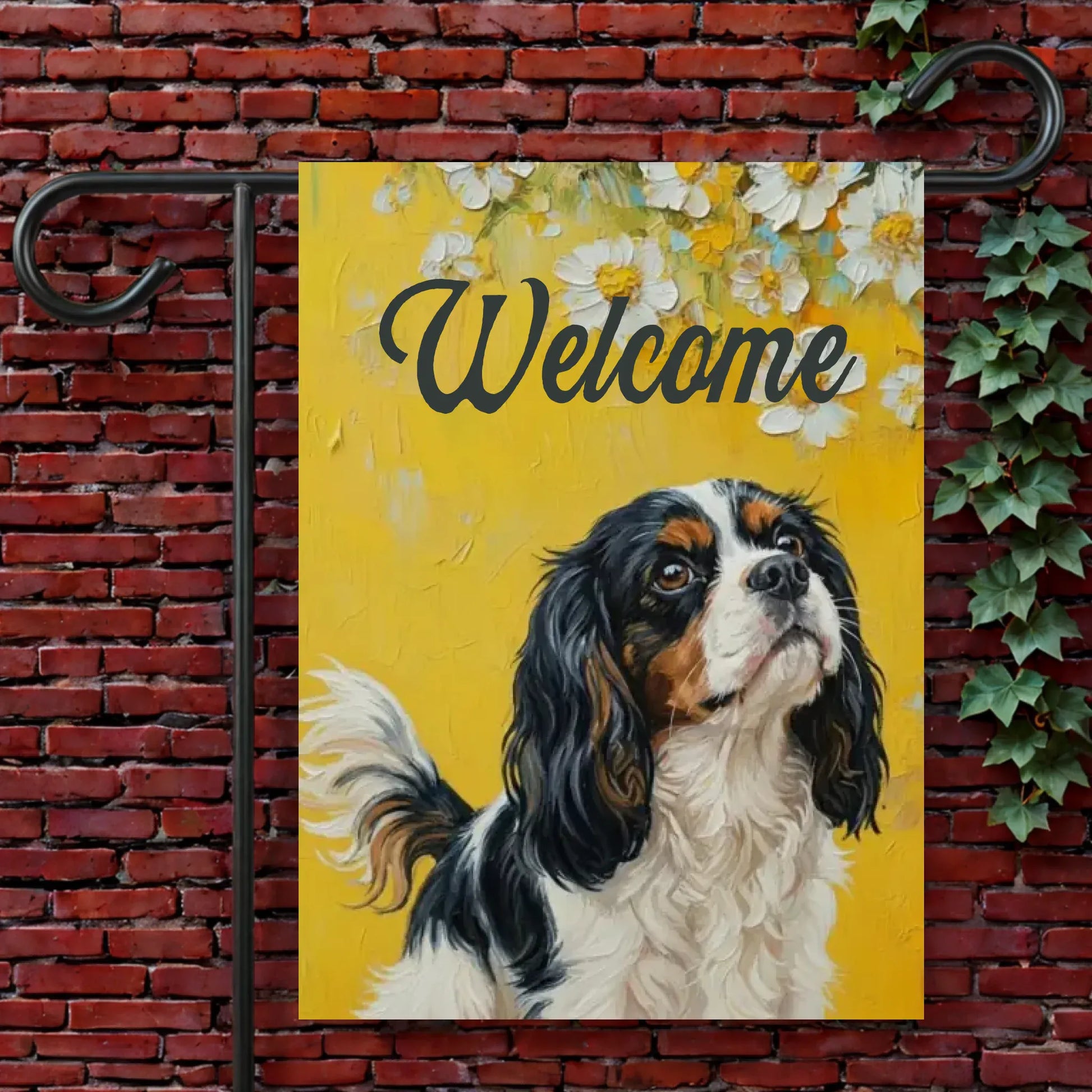 Garden Flag 12'' × 18'' Custom Cavalier Hummingbird Garden Flag