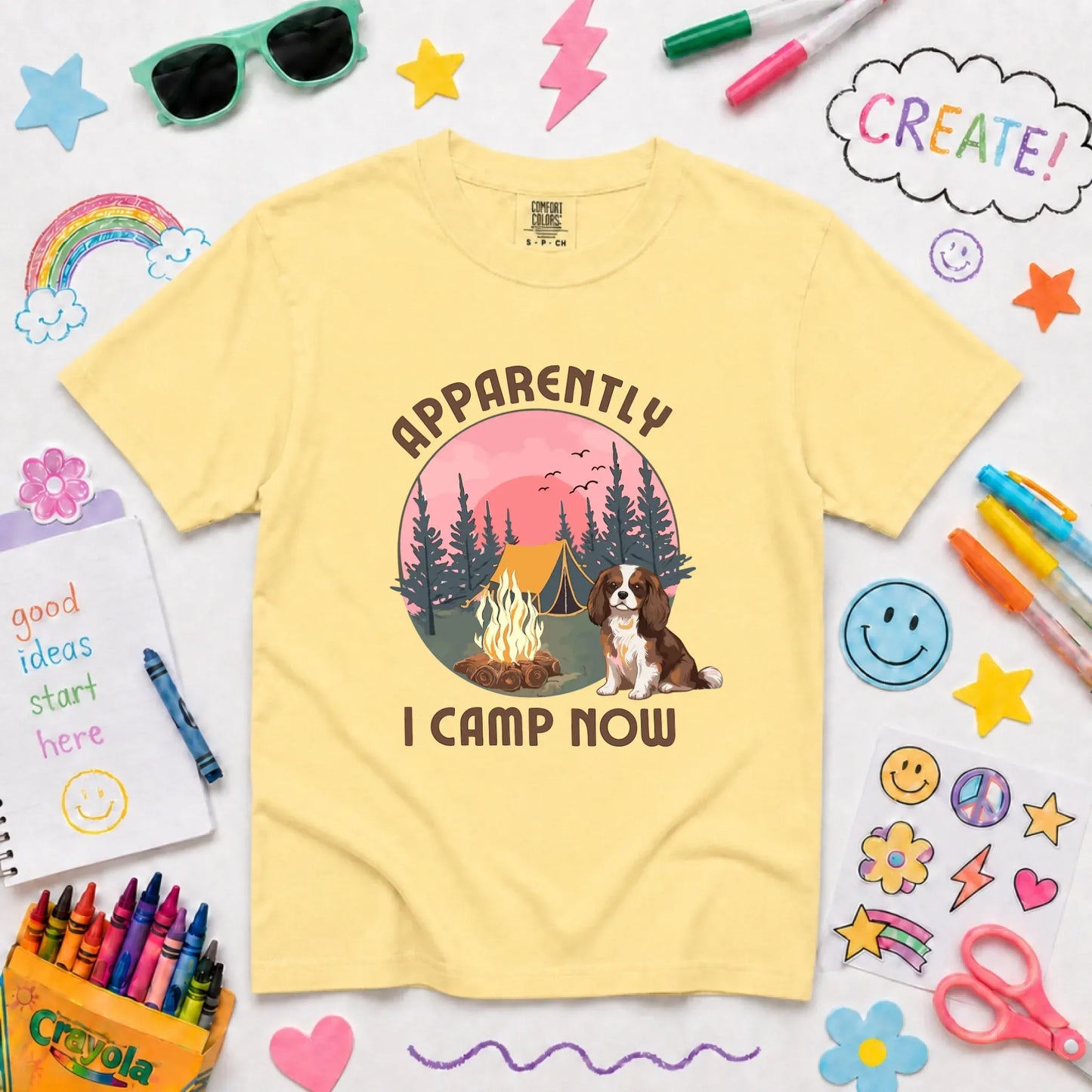 Custom Cavalier I Camp Now Unisex YOUTH TShirt Butter