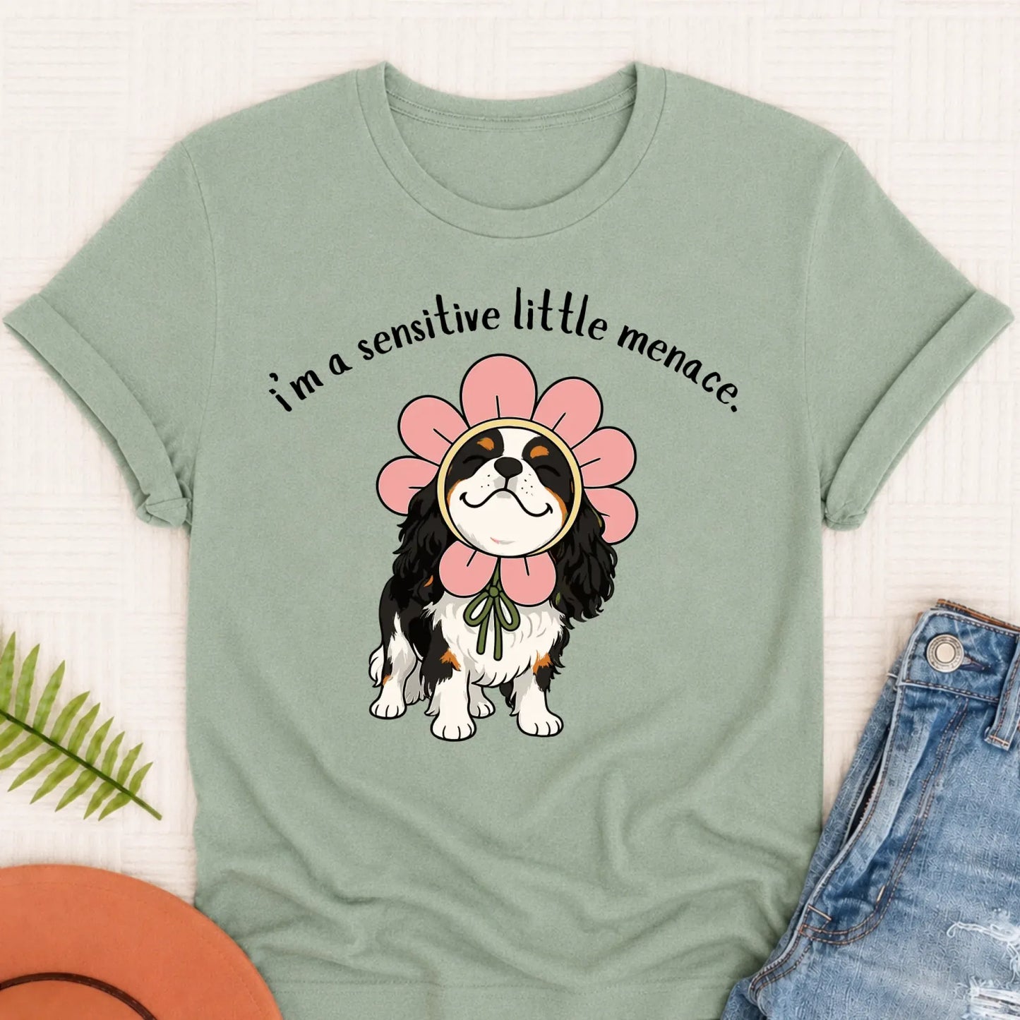 Custom Cavalier Little Menace Unisex TShirt Bay